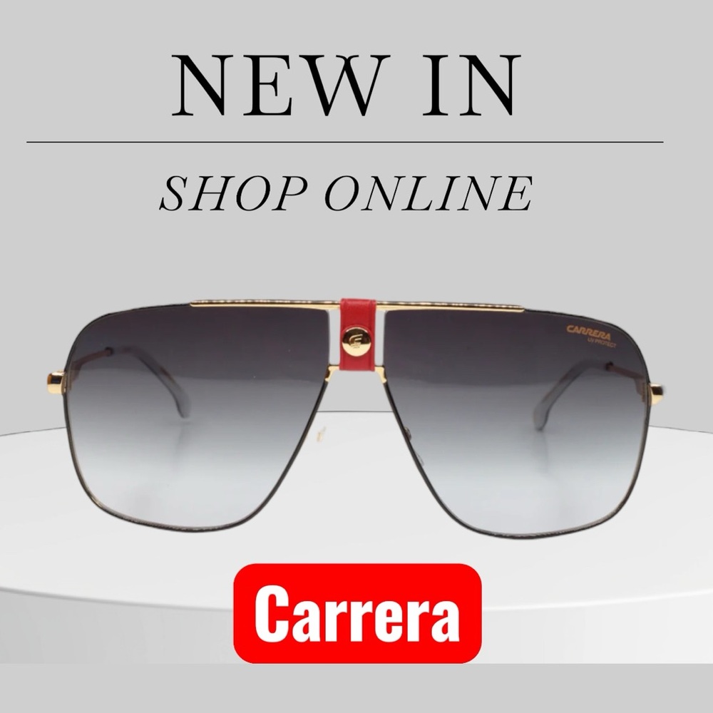 UNISEXY NWT Carrera 1018/S Y11 Gold Red Gradient Luxury Italian Sunglasses - Picture 2 of 13